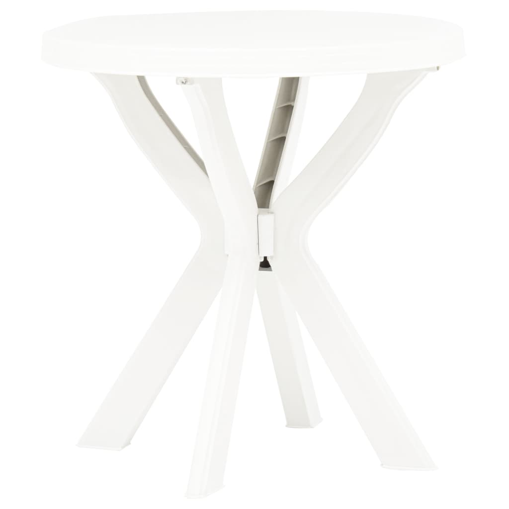 Bistrotisch Weiss Ø70 cm Kunststoff